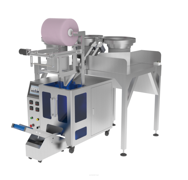 Maszyna, automat pakujący na 3 podajniki + dorzut ręczny 