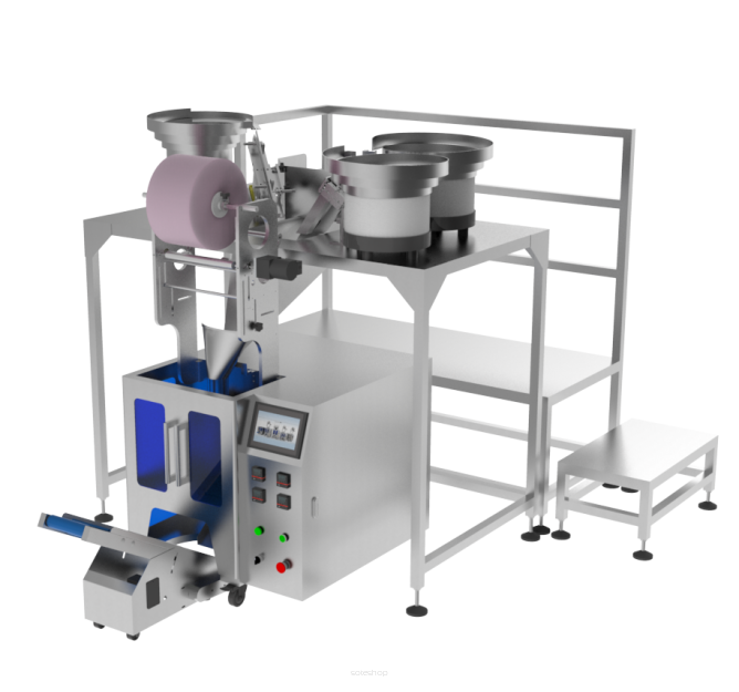 Maszyna, automat pakujący na 3 podajniki + dorzut ręczny 