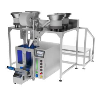 Maszyna, automat pakujący na 4 podajniki + dorzut ręczny